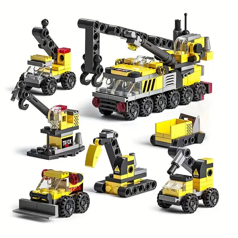 142pcs City Engineering Building Blocks Set