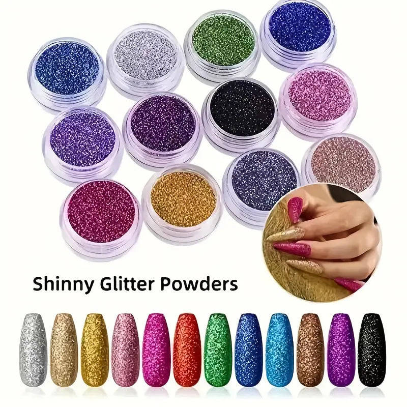 Acrylic Nail Kit For Beginners With Glitter Acrylic Powders