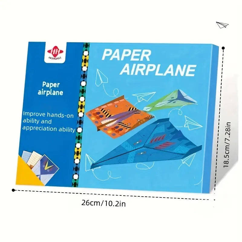 16 Styles 32 Sheets of Colorful Paper Origami Paper Airplanes