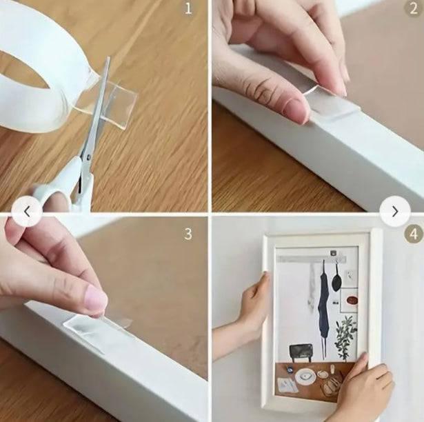 1m Double-sided Adhesive, High Viscosity Transparent Nano Acrylic Adhesive Tape