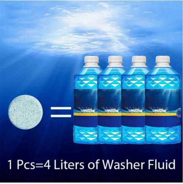 10pcs Universal Car Windshield Cleaner Tablets - Effervescent Glass Cleaning Solution