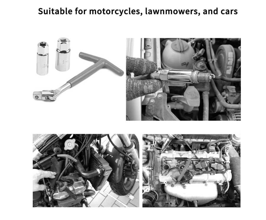 Spark Plug Socket Wrench T-Handle: 16mm & 21mm