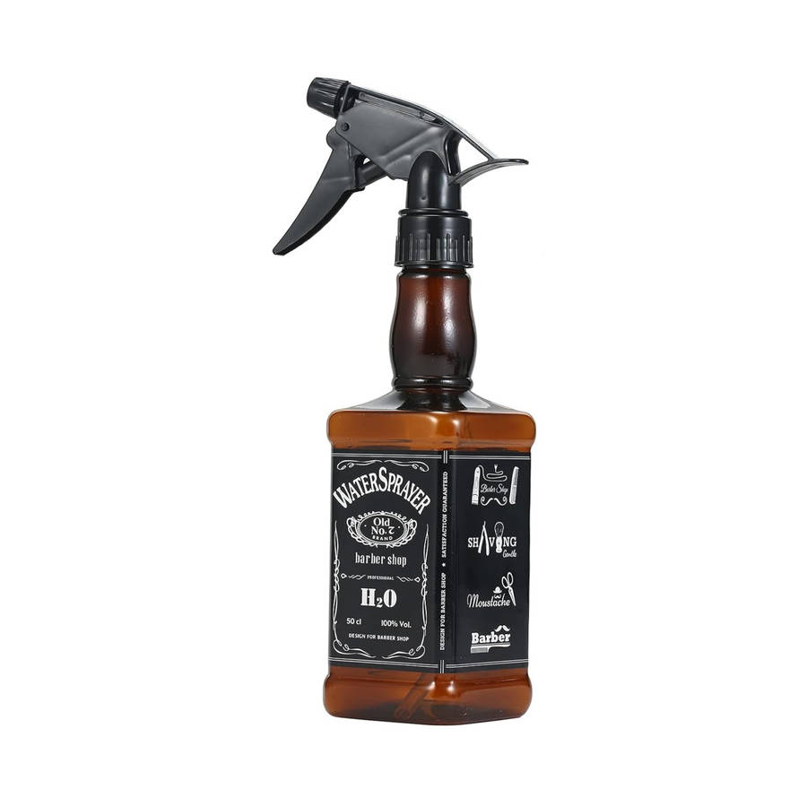 Barber Water Sprayer Bottle 500ml Brown