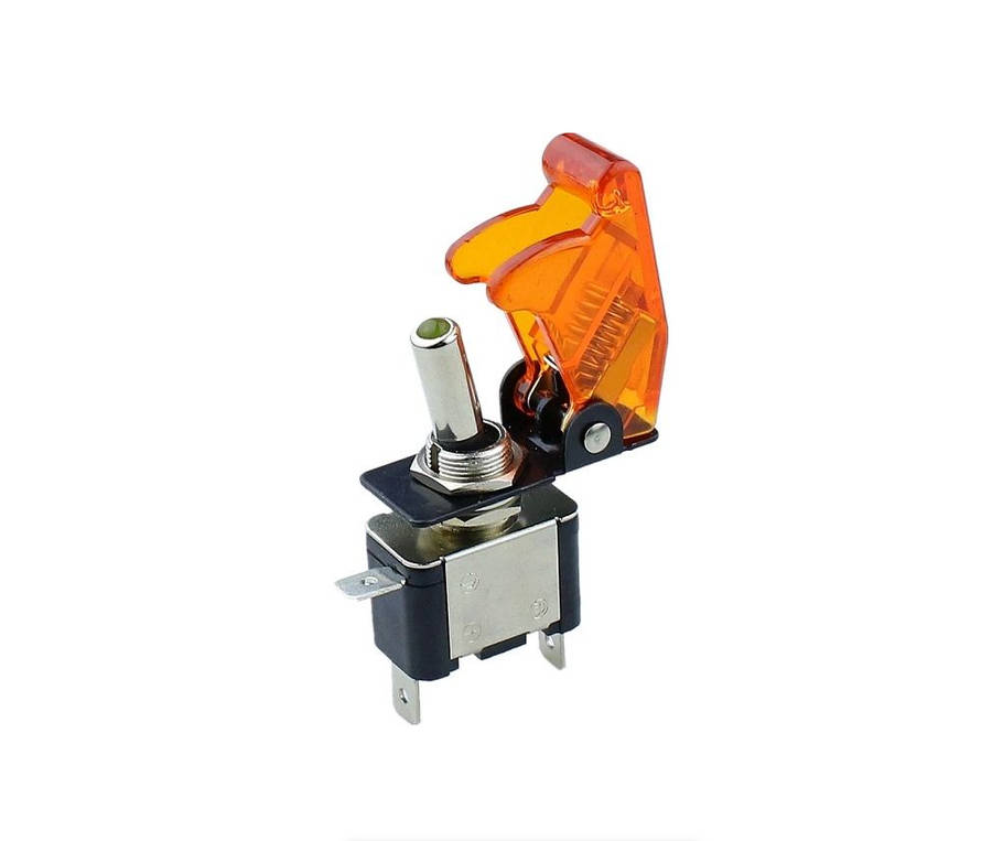 Switch Orange Toggle Illuminating LED Tip Racing