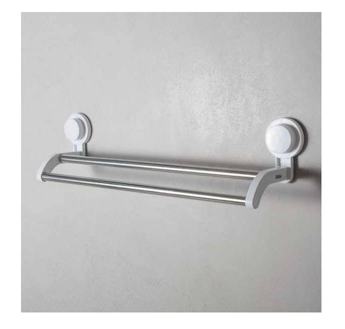 Double Rail Towel Holder Rack With Suction Cups