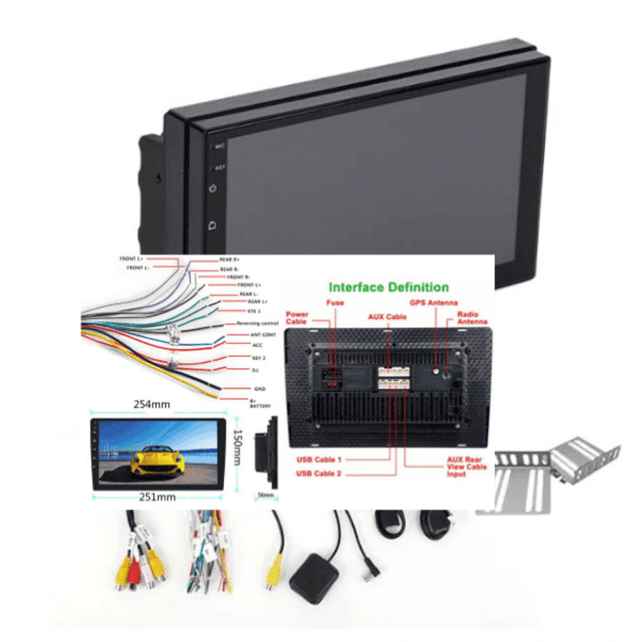 10Inch Universal Car Stereo EQ Wireless Car player Android Auto Carplay Car Radio
