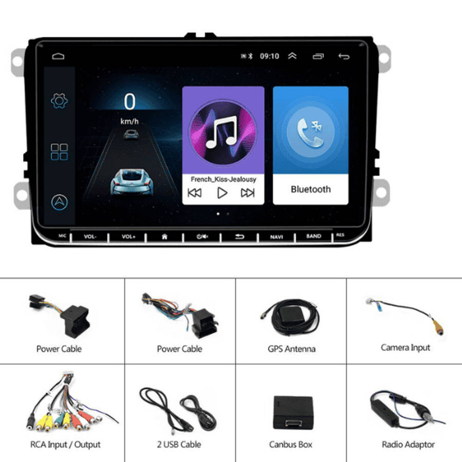 VW Android Radio Navigation Infotainment Unit CarPlay Android Auto 2GB 32GB