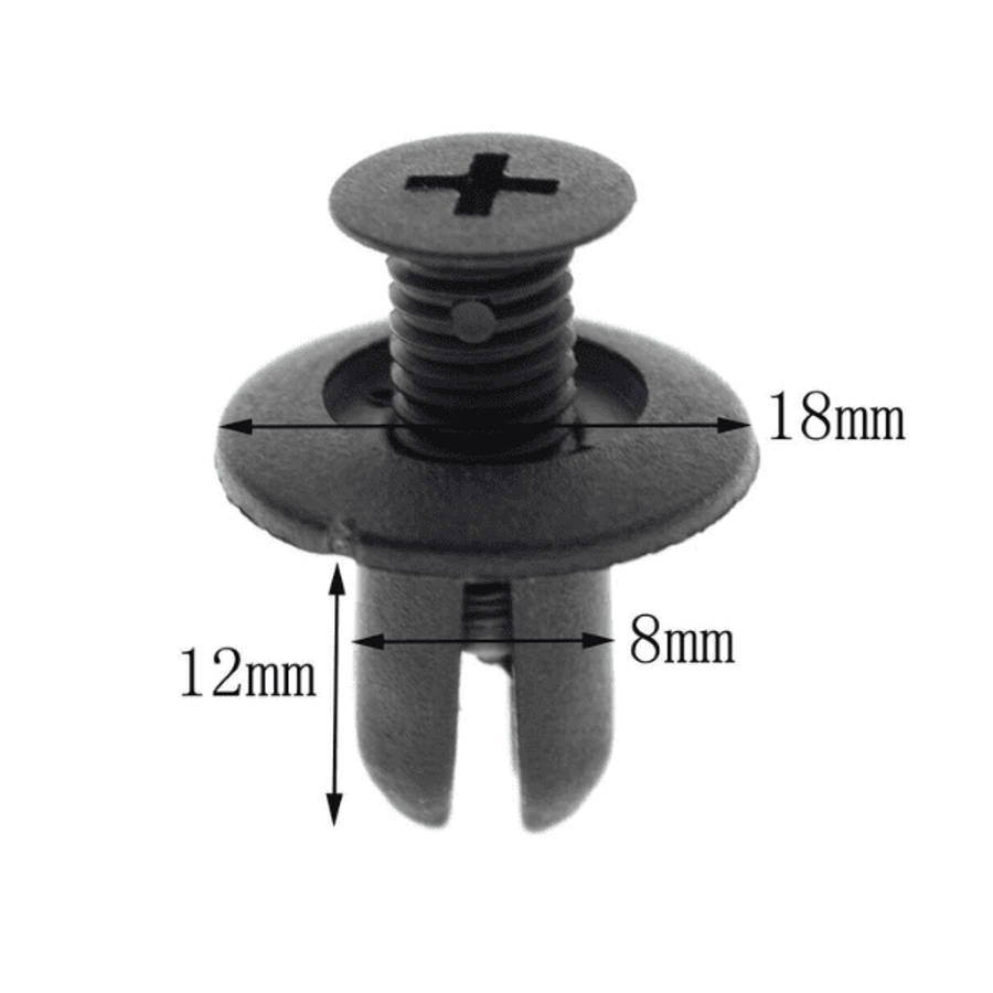 Bumper Fender Liner Retainer Clip For Hyundai - Set of 5