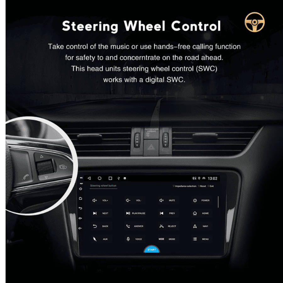 10.1-inch Android 14 GPS Head Unit with CarPlay Support for Hyundai Staria H1 (2021-2024