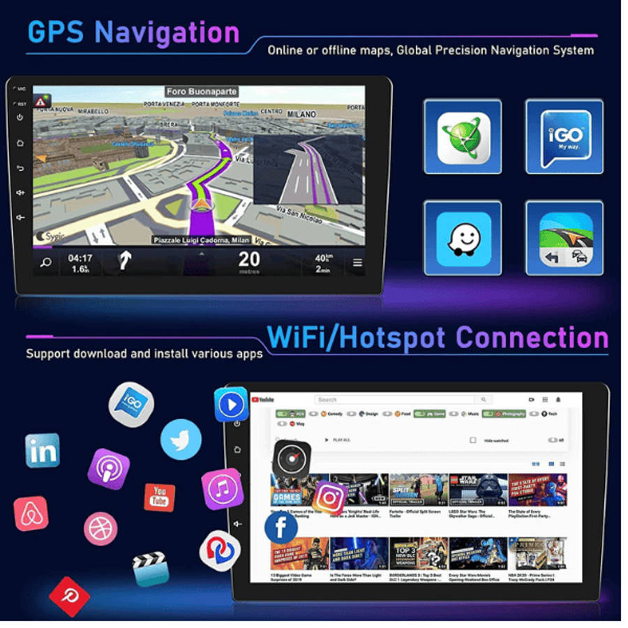 Mercedes Benz ML/GL-Class W164 X164 Android Navigation Unit with Apple CarPlay/Android Auto