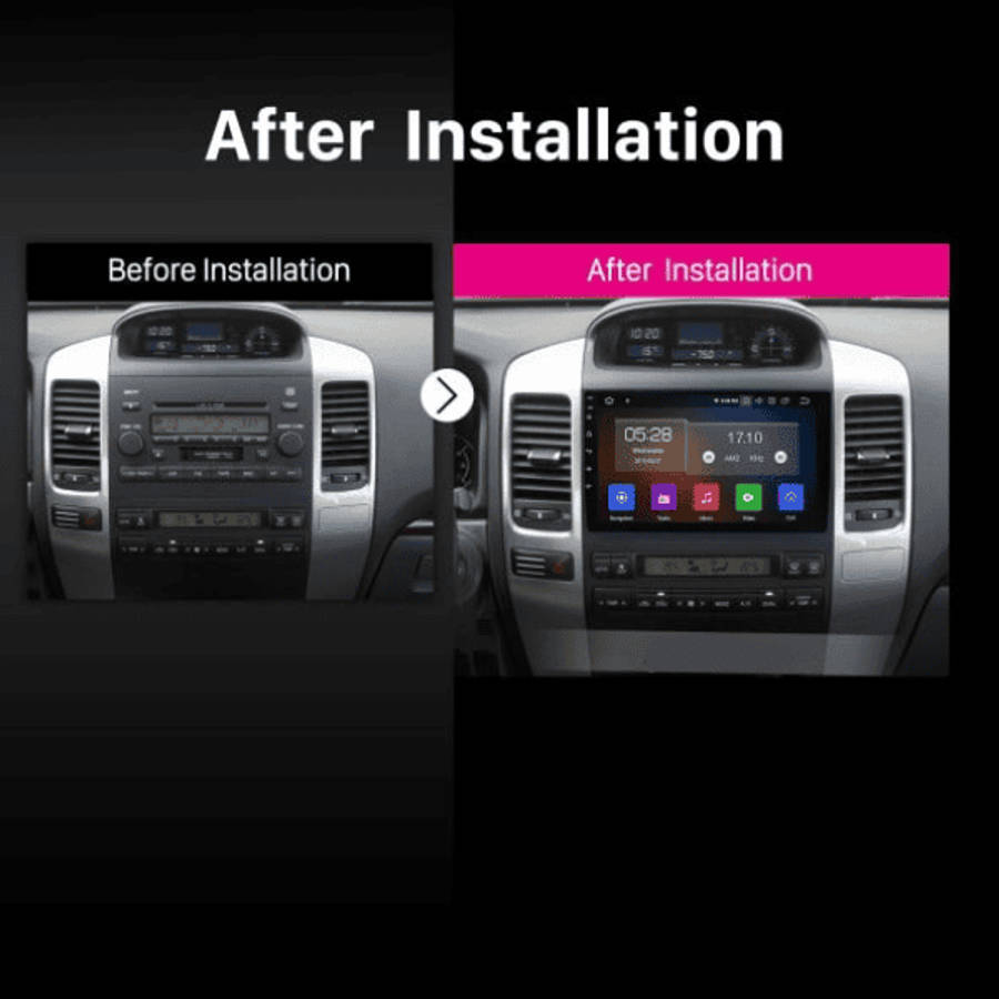 Toyota Prado 2002- 2009 Android Multimedia System with Car Play and Android Auto
