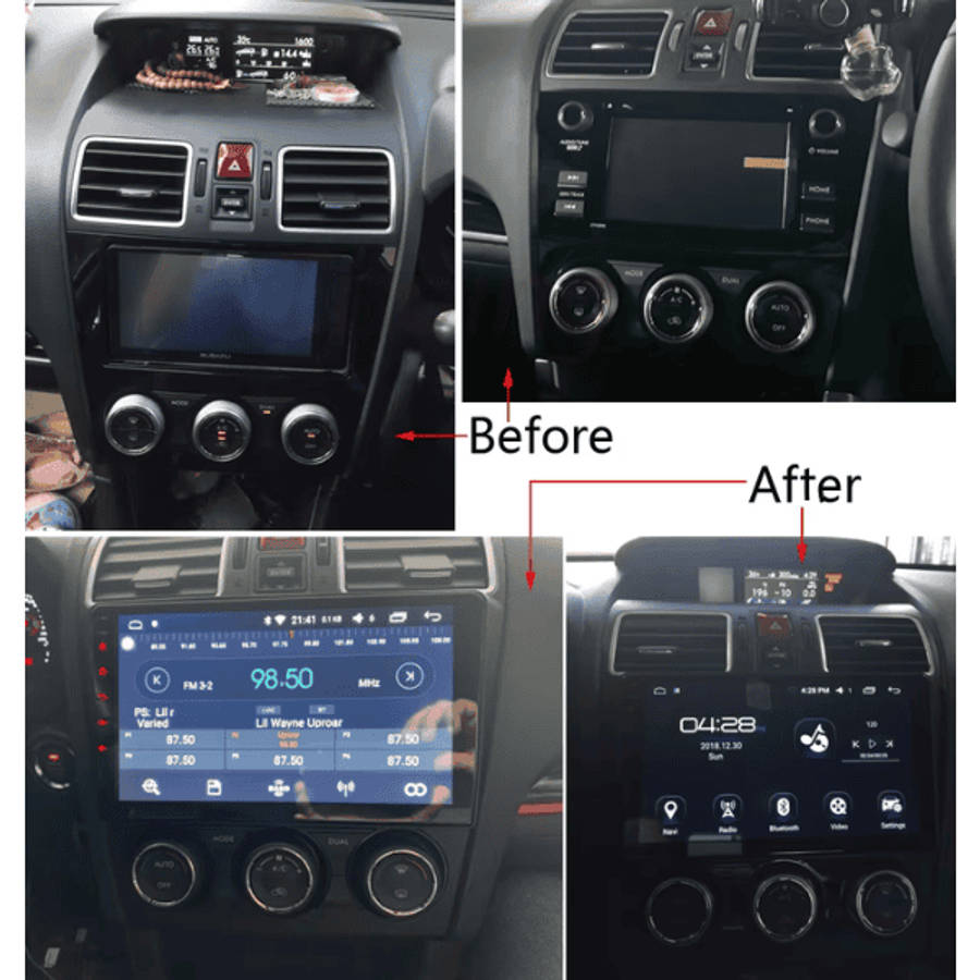 Android Navigation System with Carplay Android Auto for Subaru FORESTER XV WRX IMPREZA 2013  2017