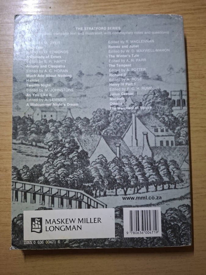 Hamlet  William Shakespeare (Second Hand Book)