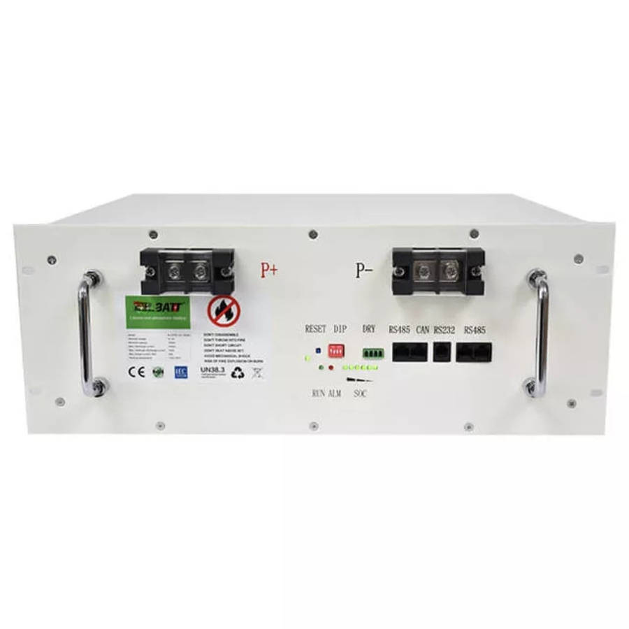 SMTE 5.12kWh 51.2V 100Ah Rack-Mount LiFePO4 Lithium Battery
