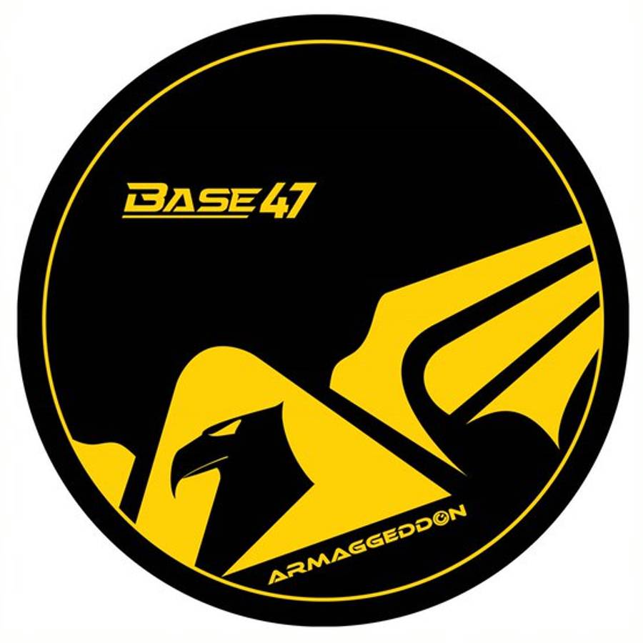 Armaggeddon Base-47 Wings Gaming Floor Mat - Yellow