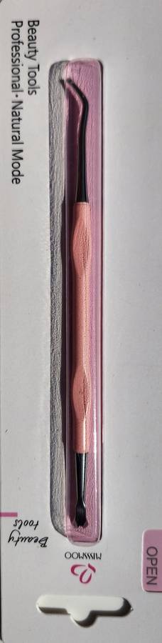 Miss Smoo Steel Cuticle Trimmer & Pusher 2-in-1 - Pink