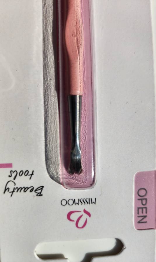 Miss Smoo Steel Cuticle Trimmer & Pusher 2-in-1 - Pink