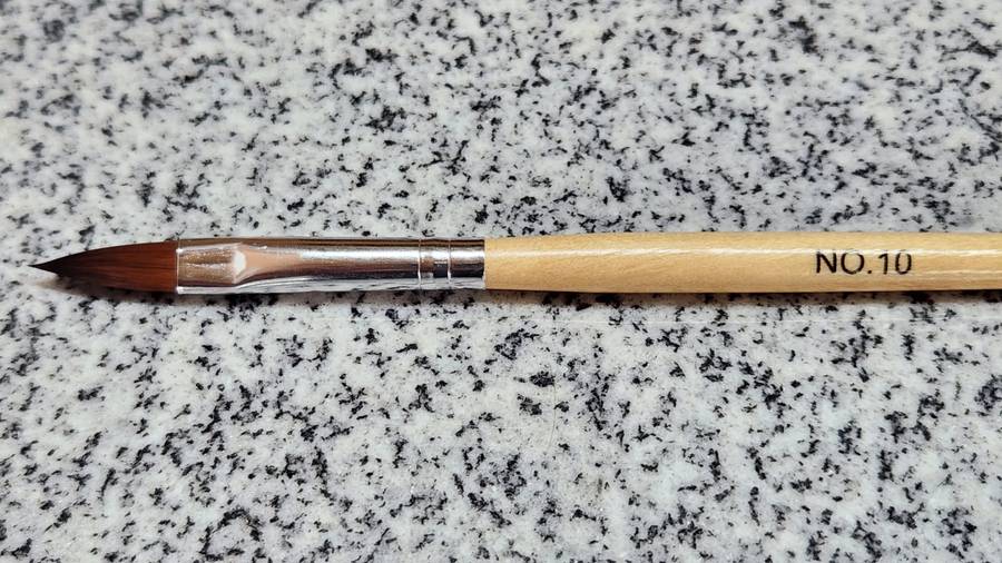 Wooden Acrylic Nail Brush NO.10 (HIGH QUALITY)- ITEM NO:26544