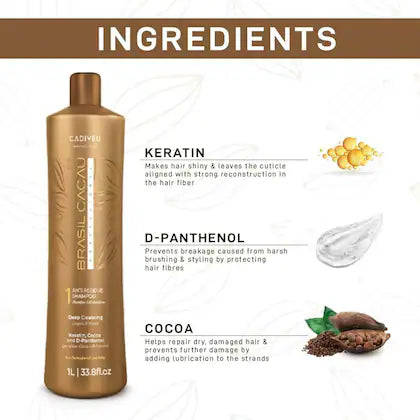 BRASIL CACAU Anti Residue Shampoo 1000ml (NO 1/STEP 1)