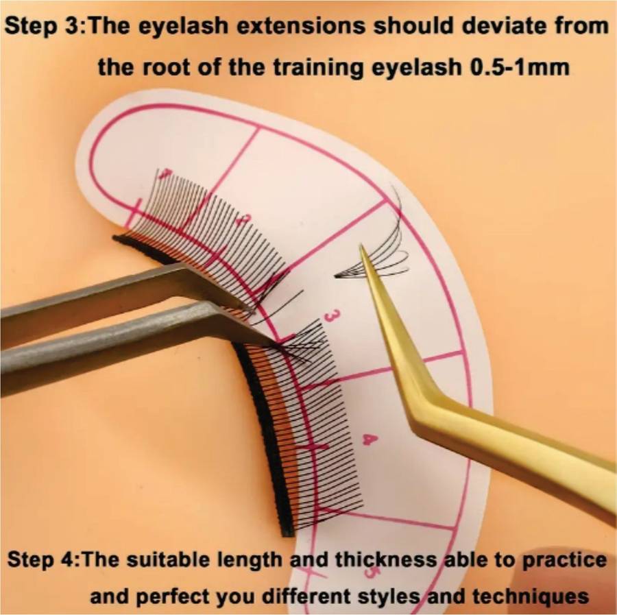 Professional Lash Mapping Stickers -  Eyelash Positioning Stickers 10 sheets, 70 pairs - Under Ey...