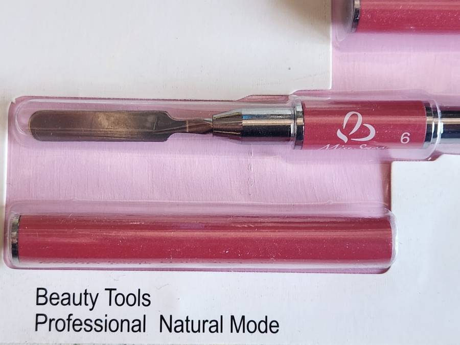Gel Nail Brush with spatula, Dual-Ended Nail Art Brush, 2 IN 1 design Gel Brushes for Nails and S...
