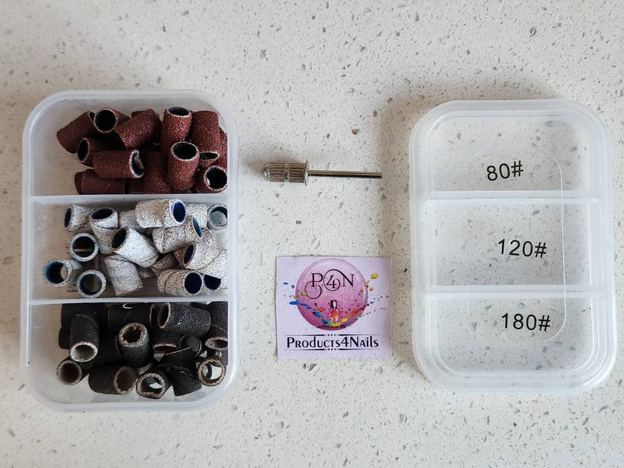 Sanding Caps 75 Pieces Small in #80 / #120 / #180 Professional
