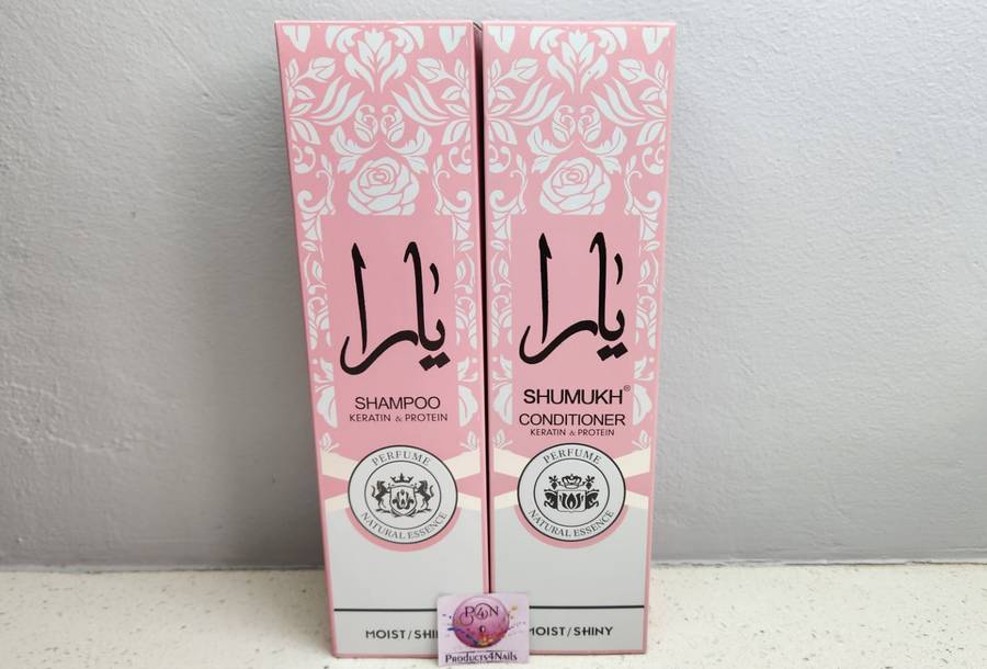 SHUMUKH - KERATIN Hair Shampoo and Conditioner, 600ml - Moist / Shiny
