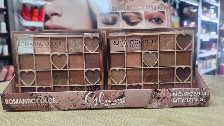 Glam Eyeshadow Palette 20 pieces - Romantic Colour Makeup - RC6914
