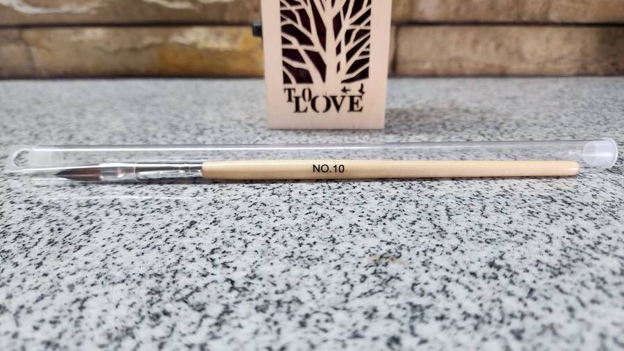 Wooden Acrylic Nail Brush NO.10 (HIGH QUALITY)- ITEM NO:26544