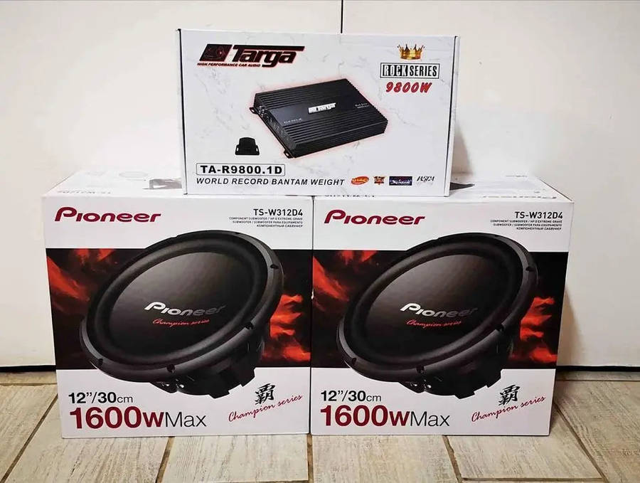 Dual 12 Inch Pioneer Car Sound System
