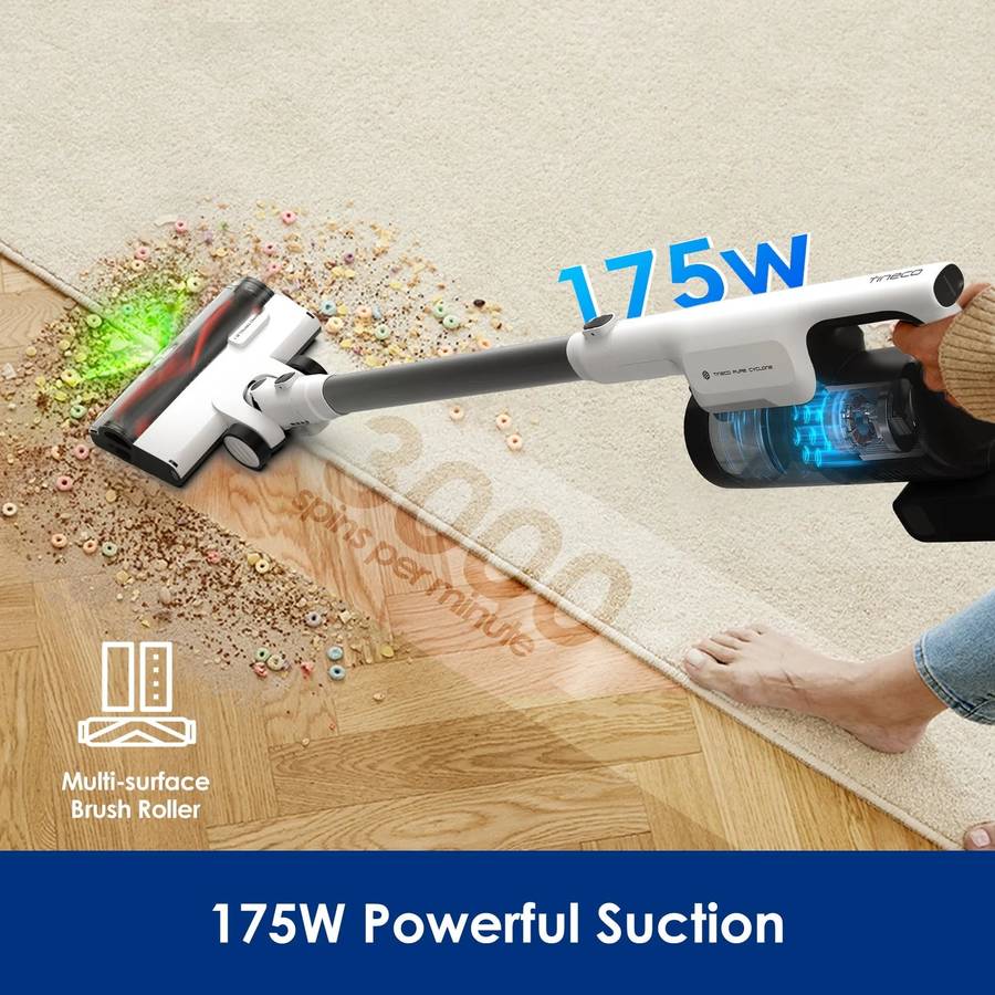 PURE ONE STATION 5 - Cordless Vacuum & Handvac Stick, 75 Min, 175W