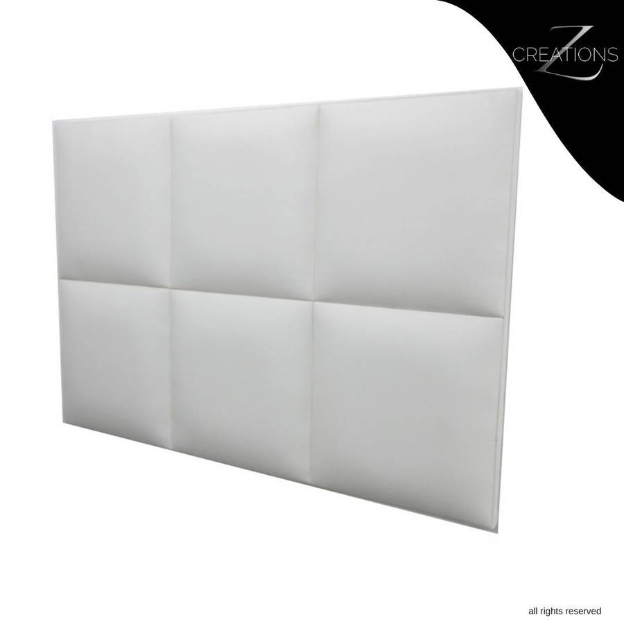 6 Block Headboard Faux Leather
