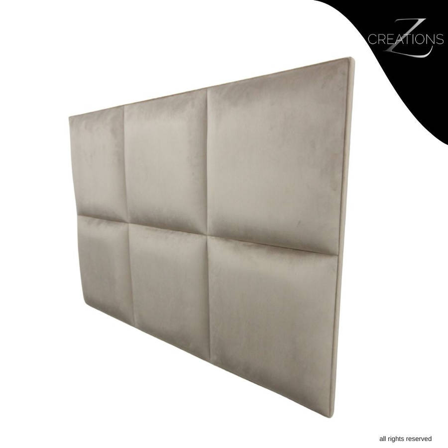 6 Block Headboard  Velvet