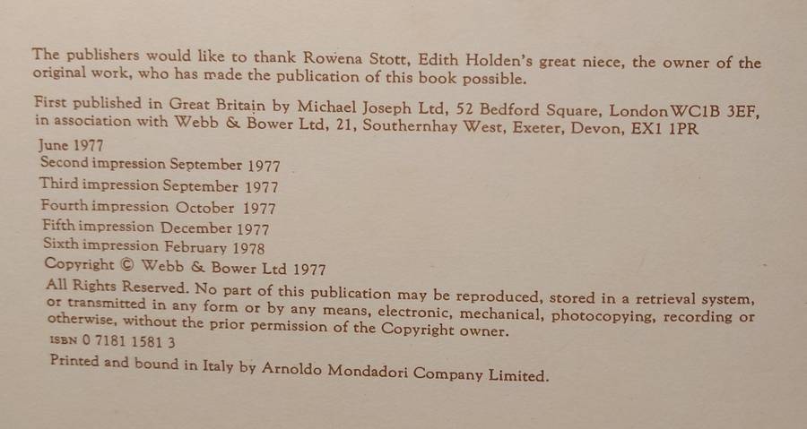 The Country Diary of an Edwardian Lady, Edith Holder