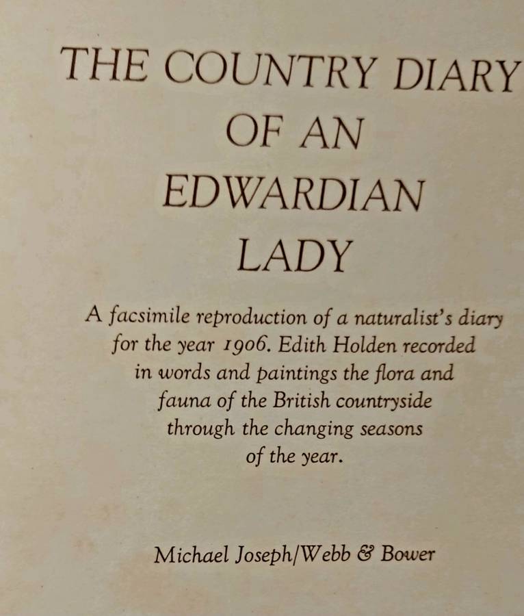 The Country Diary of an Edwardian Lady, Edith Holder
