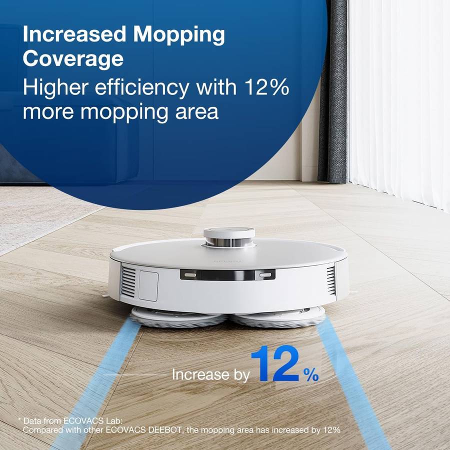 DEEBOT X2 OMNI / X2 COMBO / T20/T20e OMNI / X1/X1e OMNI / T10 TURBO Mopping Kit - 4 Rotating Pads...