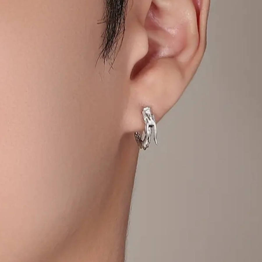 Dragons Embrace Hoop Earrings