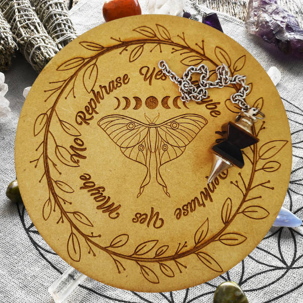 Moth & Moon Phases Pendulum Board