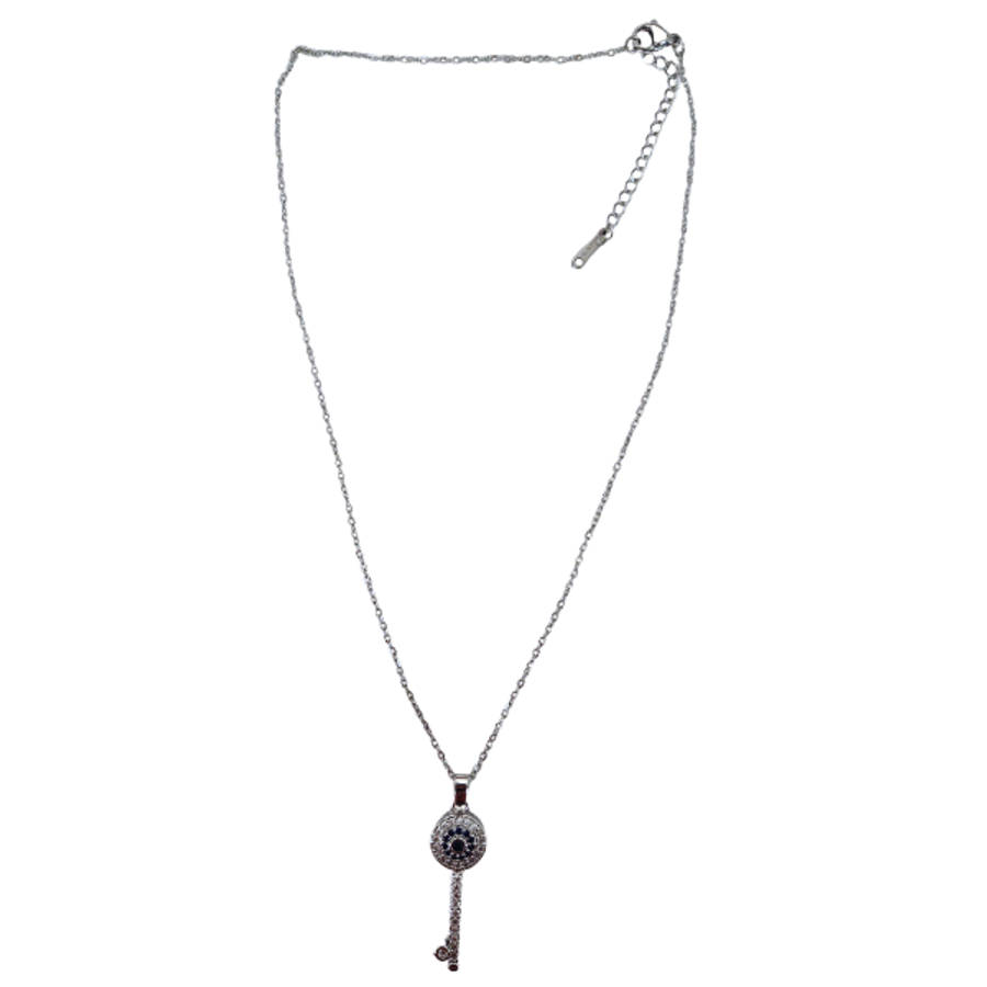 Mystic Key of Protection Evil Eye Necklace