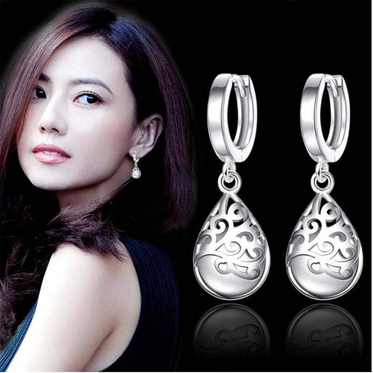 925 Sterling Silver Moonlight Opal Tears Totem Drop Earrings(pink)