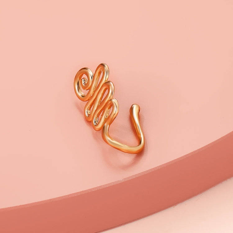 U-shaped Nose Clip Copper Inlaid With Zircon Nose Decoration, Color: G-227 Gold