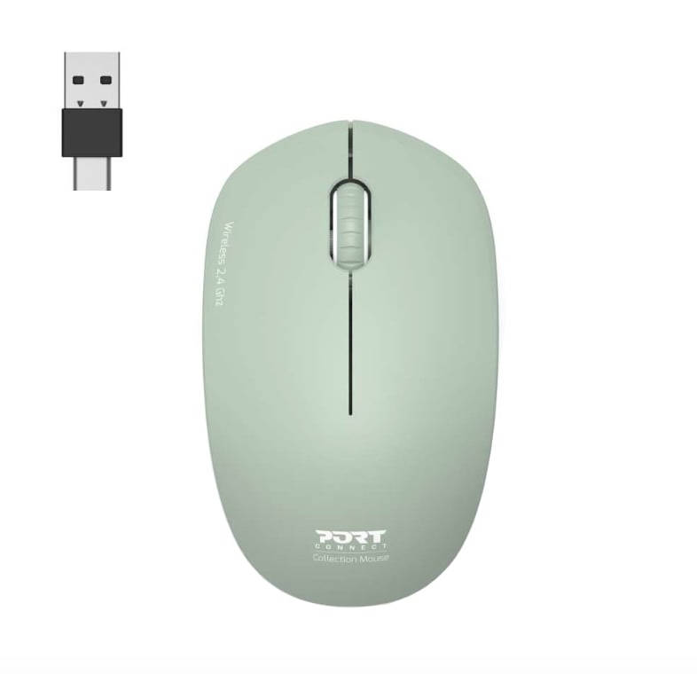 Port Connect MOUSE COLLECTION II WIRELESS Olive