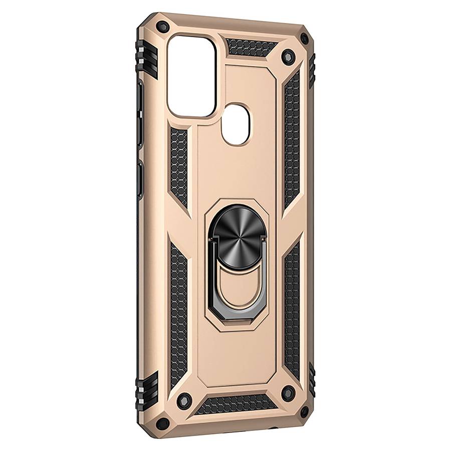 Shockproof Armor Stand Case Samsung Galaxy A21s (SM-A217F) - Black