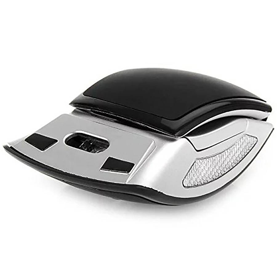Arc Wireless Mouse for Laptop and PC - Black - Red