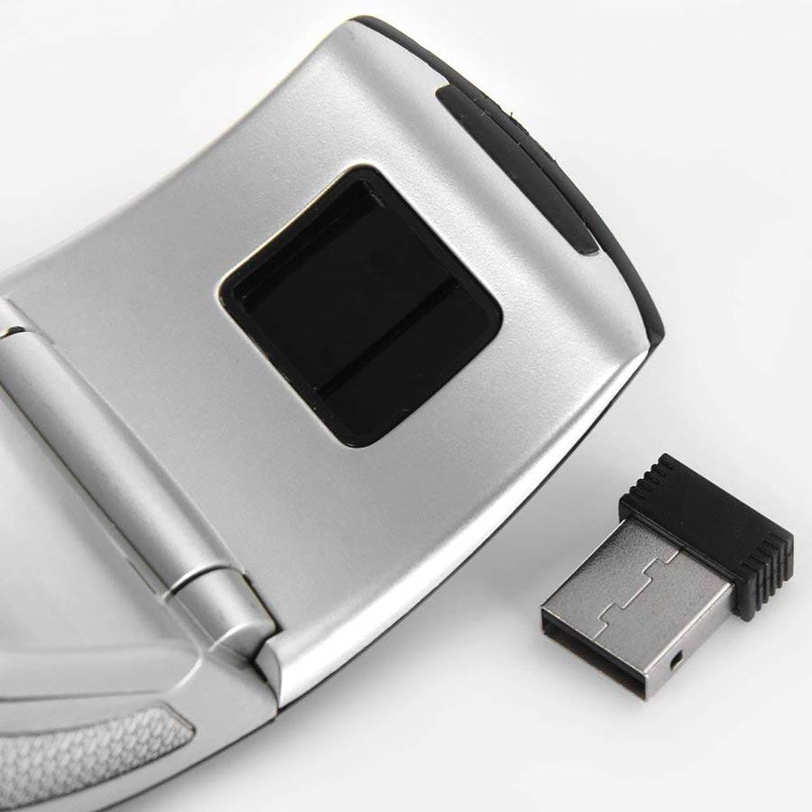 Arc Wireless Mouse for Laptop and PC - Black - Red