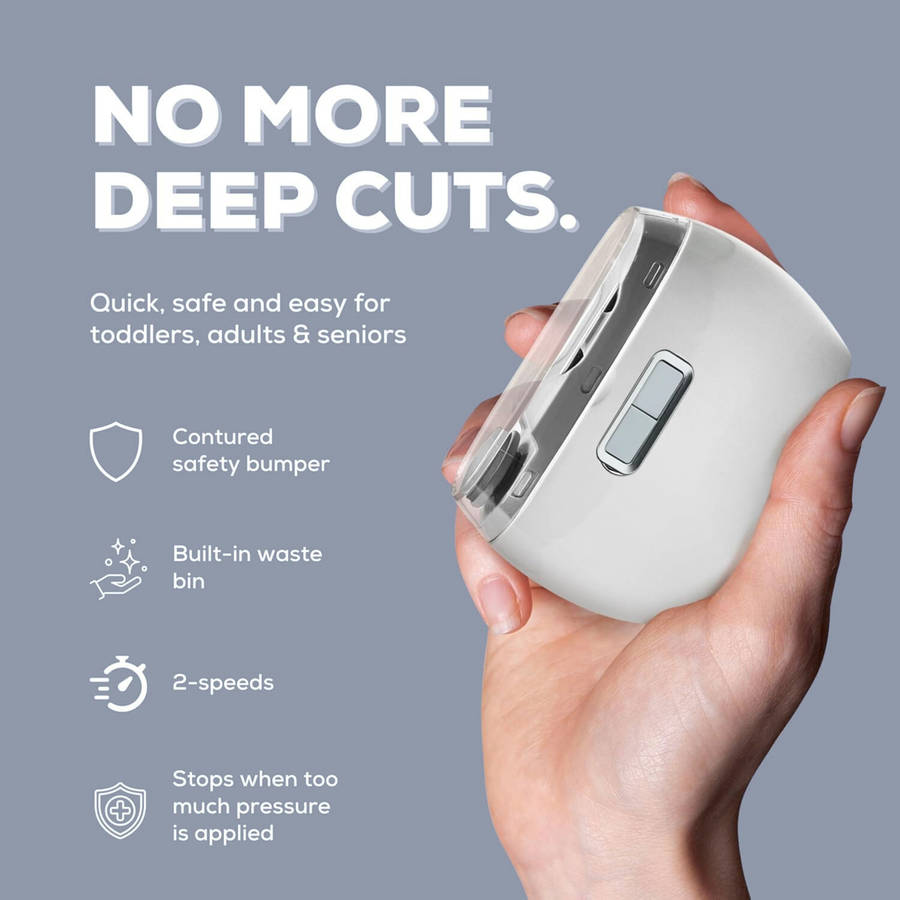 Automatic Electric Nail Clipper with LED Light & Storage, For Kids & Adults