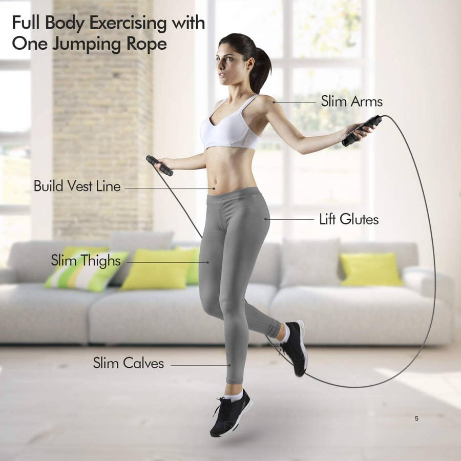 Tangle Free Jump Rope, Grip Strength Trainer Kit with Automatic Count & Bag