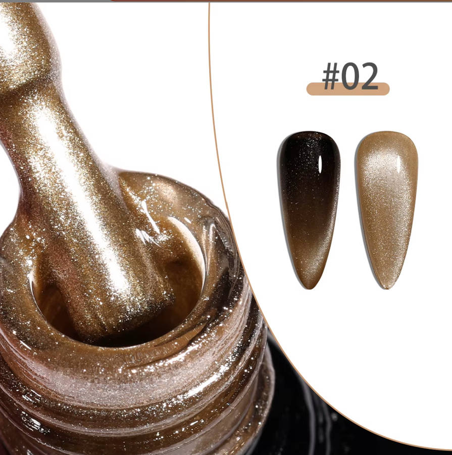Russet Champagne Verdant Magnetic Cat Eye Gel