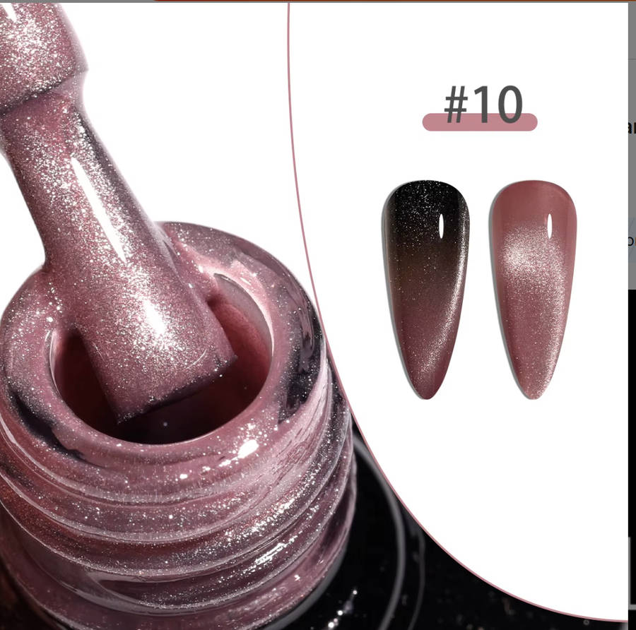 Russet Flame Pearl Magnetic Cat Eye Gel