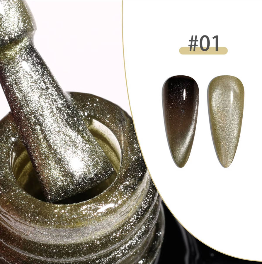 Russet Flame Verdant Magnetic Cat Eye Gel